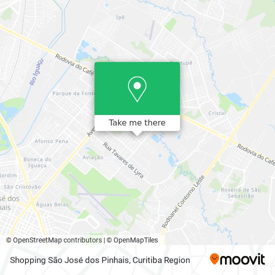 Shopping São José dos Pinhais map