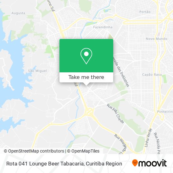 Rota 041 Lounge Beer Tabacaria map