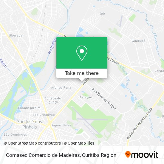 Mapa Comasec Comercio de Madeiras