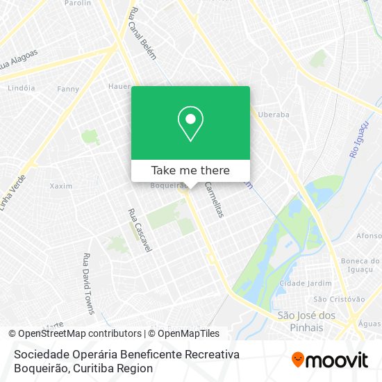 Sociedade Operária Beneficente Recreativa Boqueirão map