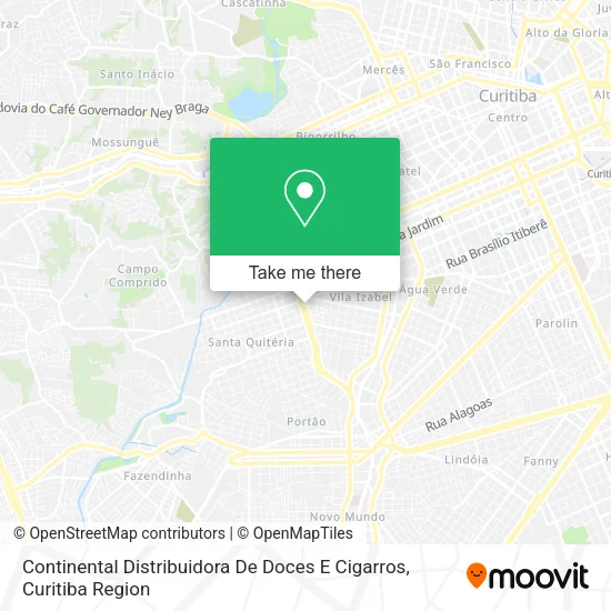 Continental Distribuidora De Doces E Cigarros map