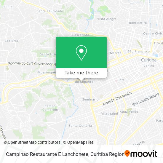 Mapa Campinao Restaurante E Lanchonete
