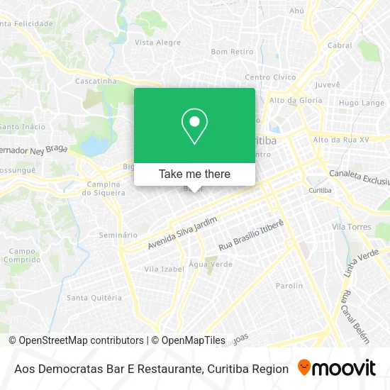 Aos Democratas Bar E Restaurante map