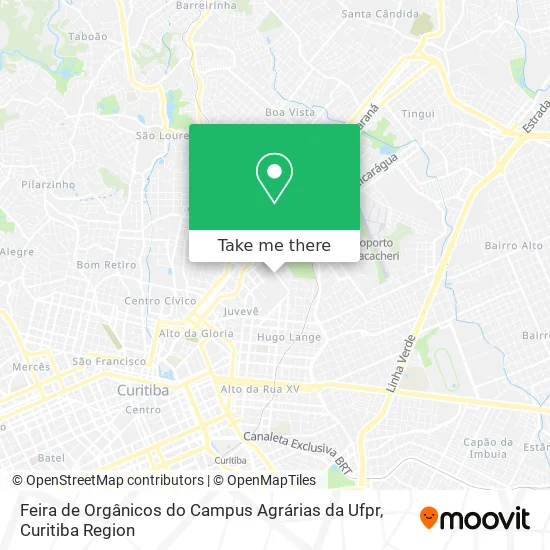 Feira de Orgânicos do Campus Agrárias da Ufpr map