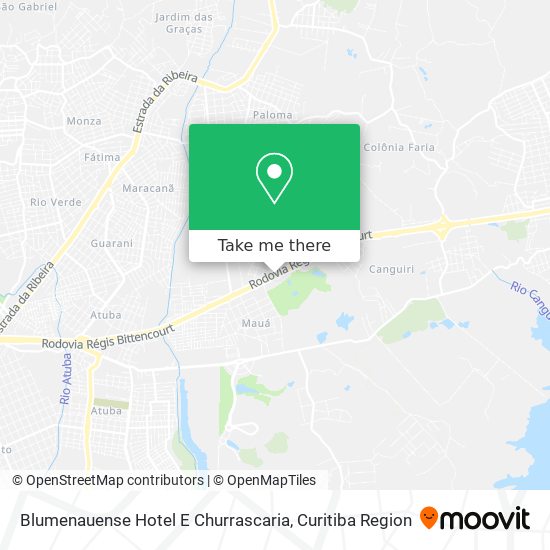 Blumenauense Hotel E Churrascaria map