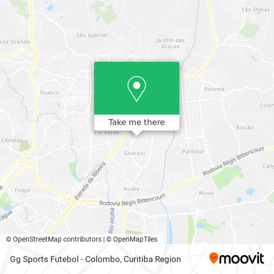 Gg Sports Futebol - Colombo map