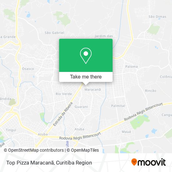 Top Pizza Maracanã map