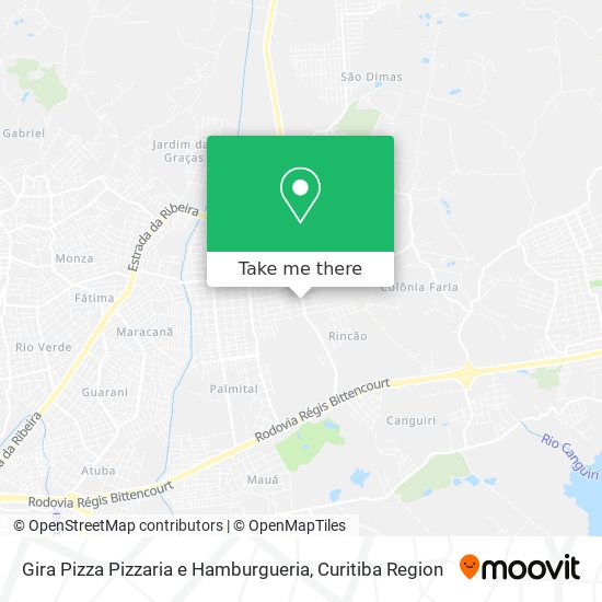 Gira Pizza Pizzaria e Hamburgueria map