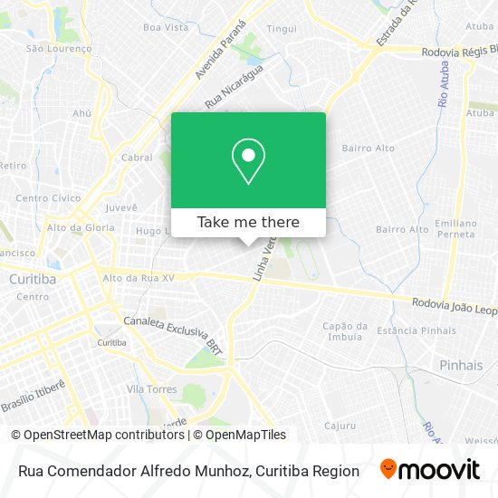 Rua Comendador Alfredo Munhoz map