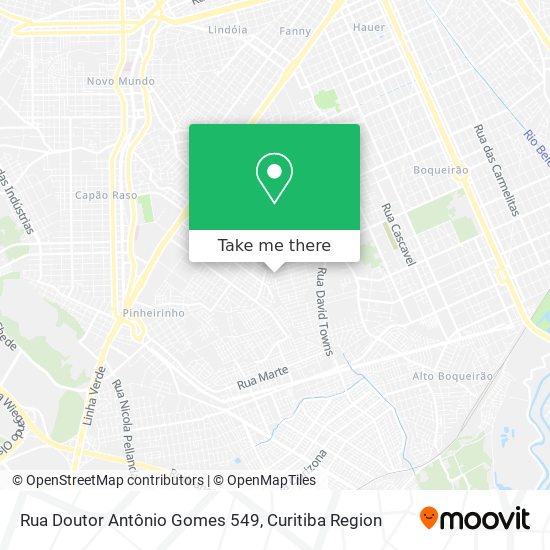 Mapa Rua Doutor Antônio Gomes 549