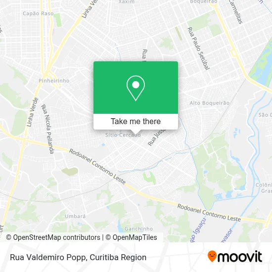 Rua Valdemiro Popp map