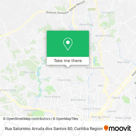 Rua Saturnino Arruda dos Santos 80 map