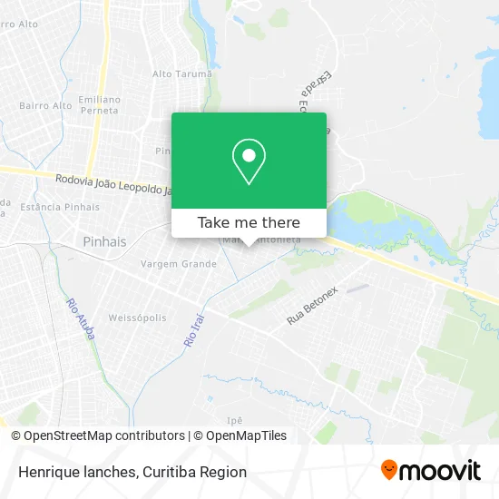 Henrique lanches map
