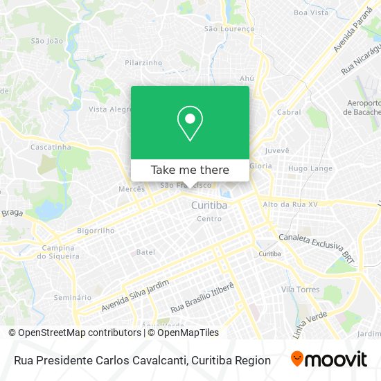 Rua Presidente Carlos Cavalcanti map