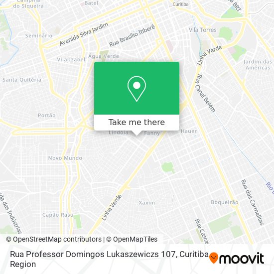 Rua Professor Domingos Lukaszewiczs 107 map