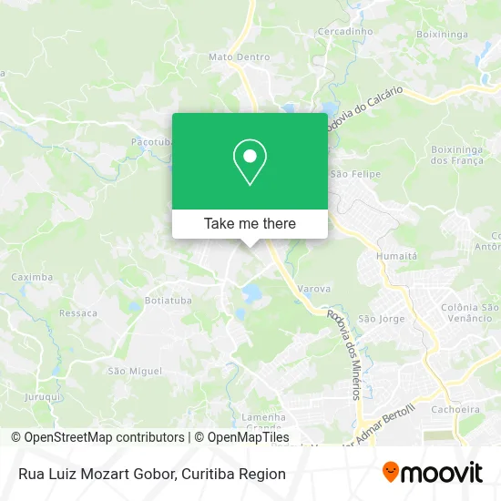 Rua Luiz Mozart Gobor map