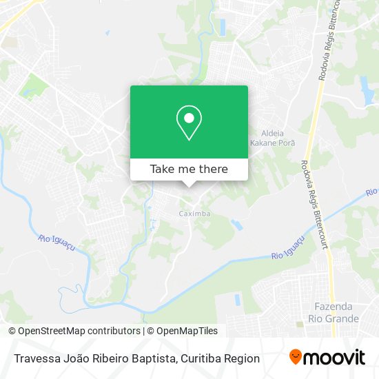 Mapa Travessa João Ribeiro Baptista