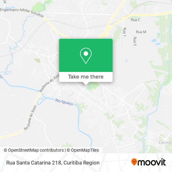 Mapa Rua Santa Catarina 218