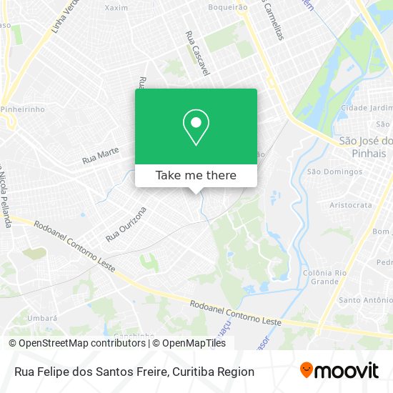 Rua Felipe dos Santos Freire map