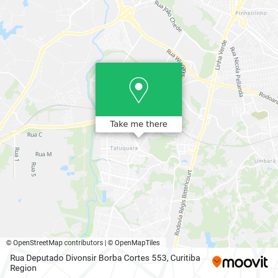 Rua Deputado Divonsir Borba Cortes 553 map