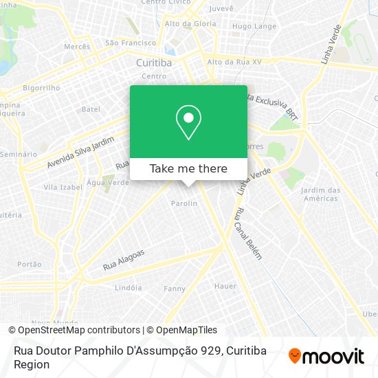 Rua Doutor Pamphilo D'Assumpção 929 map