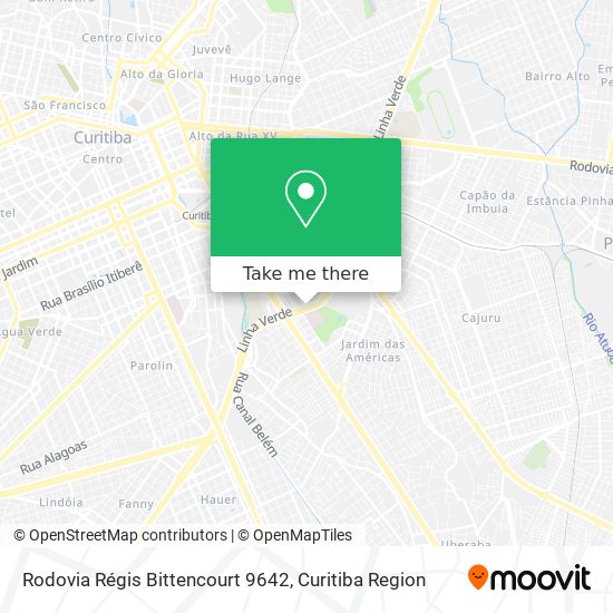 Rodovia Régis Bittencourt 9642 map