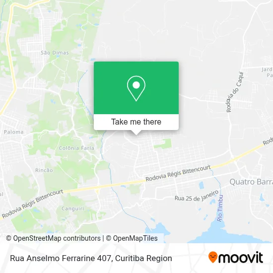 Rua Anselmo Ferrarine 407 map