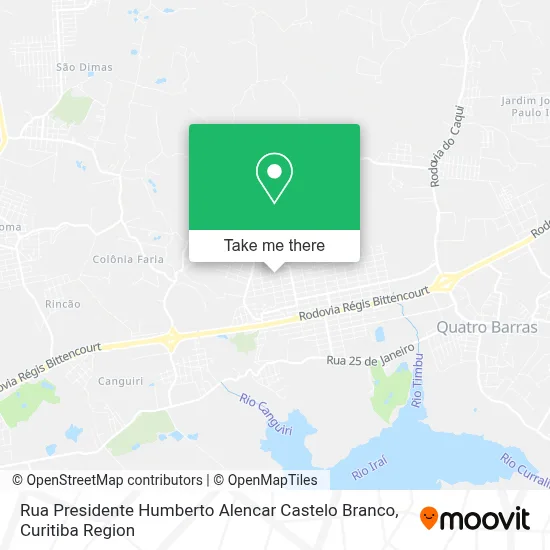 Rua Presidente Humberto Alencar Castelo Branco map