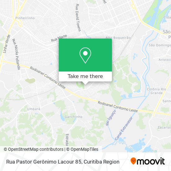 Rua Pastor Gerônimo Lacour 85 map