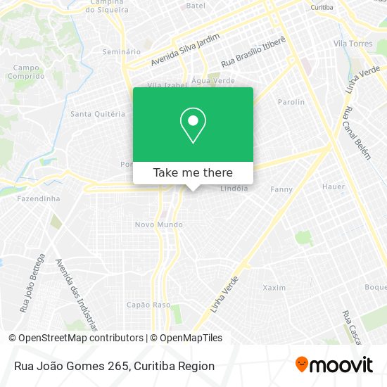 Rua João Gomes 265 map