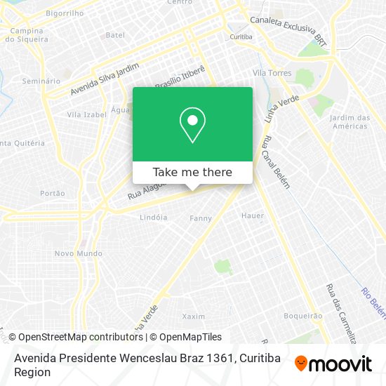 Mapa Avenida Presidente Wenceslau Braz 1361