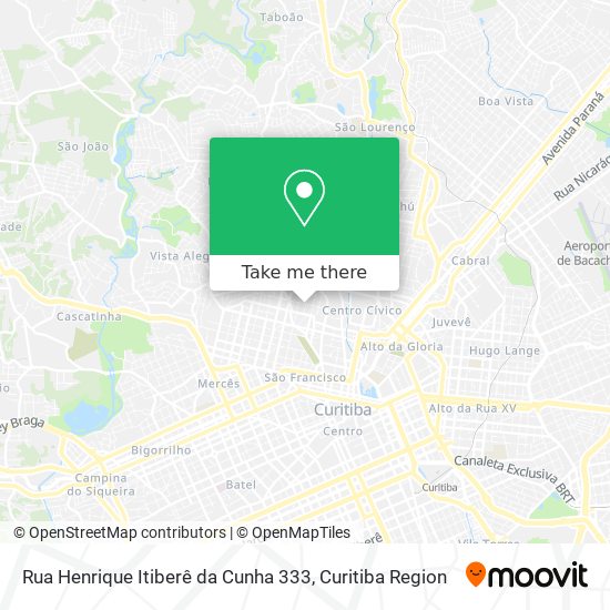 Mapa Rua Henrique Itiberê da Cunha 333