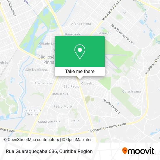 Rua Guaraqueçaba 686 map