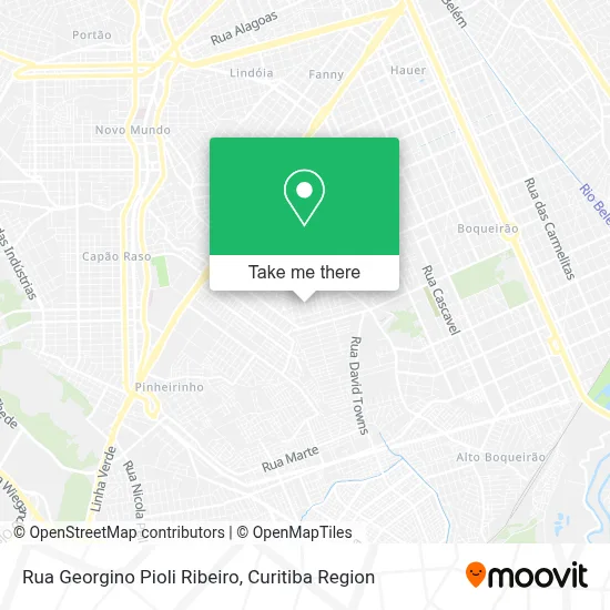 Rua Georgino Pioli Ribeiro map