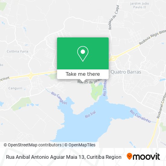 Rua Anibal Antonio Aguiar Maia 13 map