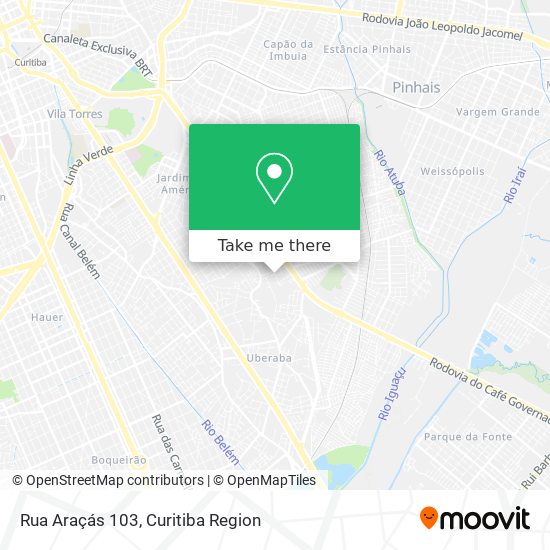 Rua Araçás 103 map