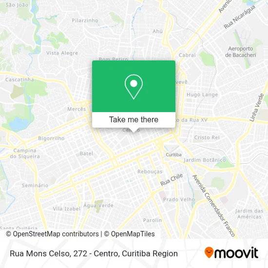 Rua Mons Celso, 272 - Centro map