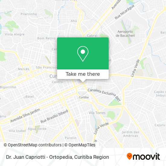 Dr. Juan Capriotti - Ortopedia map