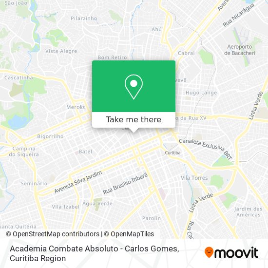 Mapa Academia Combate Absoluto - Carlos Gomes