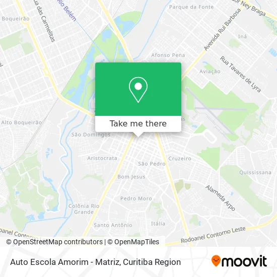 Auto Escola Amorim - Matriz map