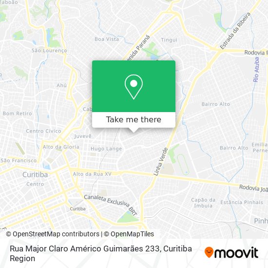 Rua Major Claro Américo Guimarães 233 map