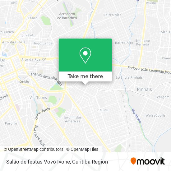 Salão de festas  Vovó Ivone map