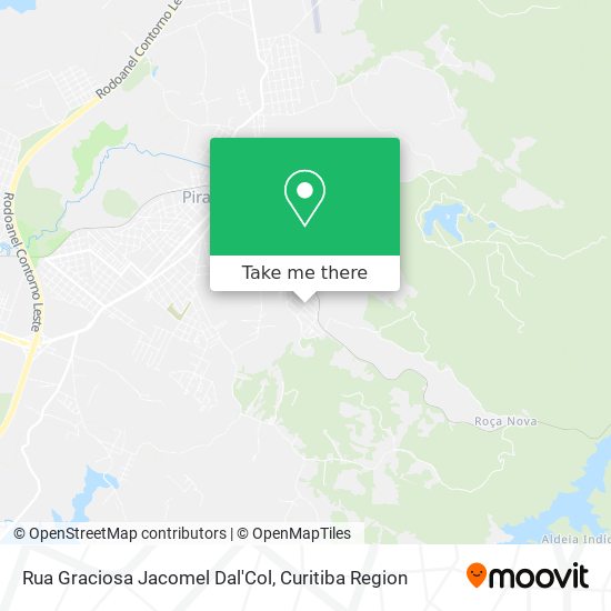 Rua Graciosa Jacomel Dal'Col map