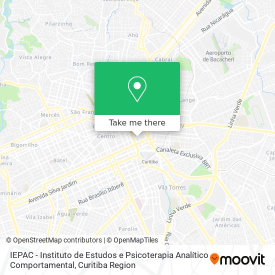 IEPAC - Instituto de Estudos e Psicoterapia Analítico Comportamental map