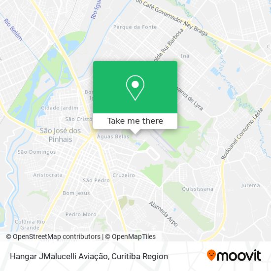 Hangar JMalucelli Aviação map