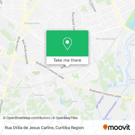 Rua Otilia de Jesus Carlins map