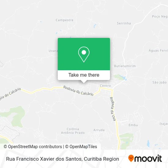 Rua Francisco Xavier dos Santos map