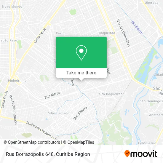 Rua Borrazópolis 648 map