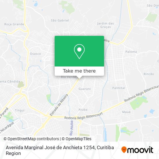 Avenida Marginal José de Anchieta 1254 map