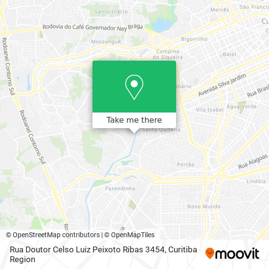 Rua Doutor Celso Luiz Peixoto Ribas 3454 map